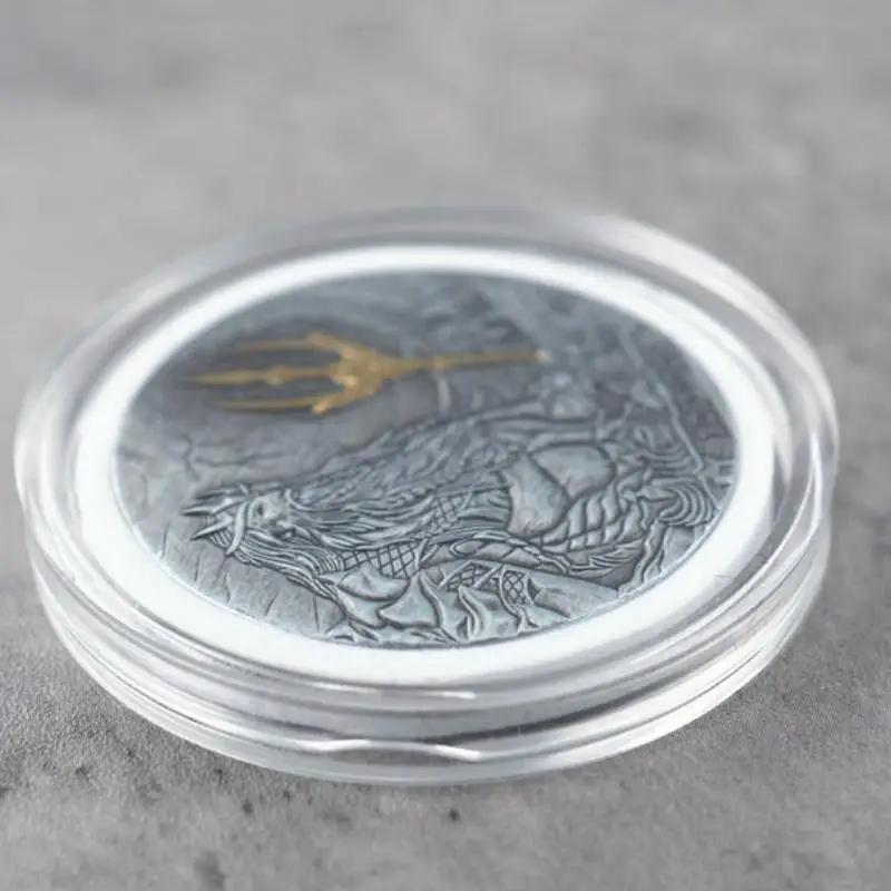Diy Crystal Epoxy Resin Commemorative Coin Collection Box Coin Box Mirror Silicone Mold