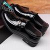 One-pedal men's leather shoes casual business shoes patent leather dress leather shoes men's pointed business leather shoes