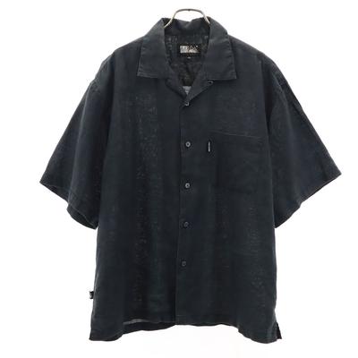 FIRSTDOWN Short Sleeve Open Collar Shirt LL Black Open Collar Men's Used