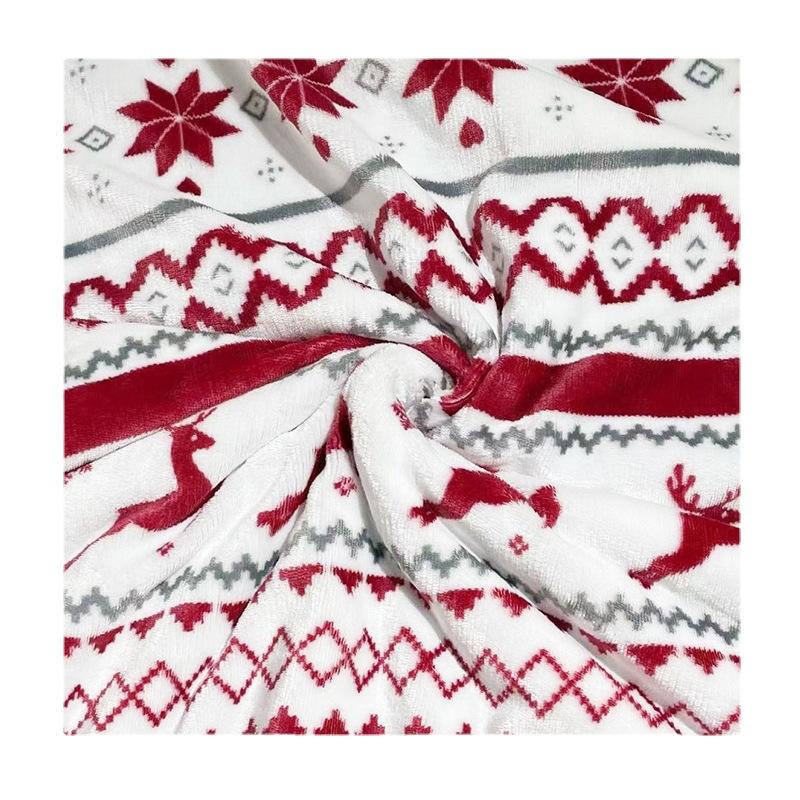 Blanket Double Layer Facecloth Blanket Thickened Sherpa Lamb Flannel Sofa Cover Blanket Christmas Winter Fuzzy Thick Warm Soft Throw Sofa Decoration