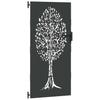 Garden Gate Black 85 X 200 Cm Powder Coated Steel