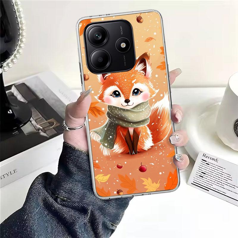 Animal Fox Soft Phone Case For Xiaomi Redmi Note 15 14 14S 13 12 Pro Plus 12S 11 11S 11E 10 10S 11T 5G Fundas Coque Redmi Note 1