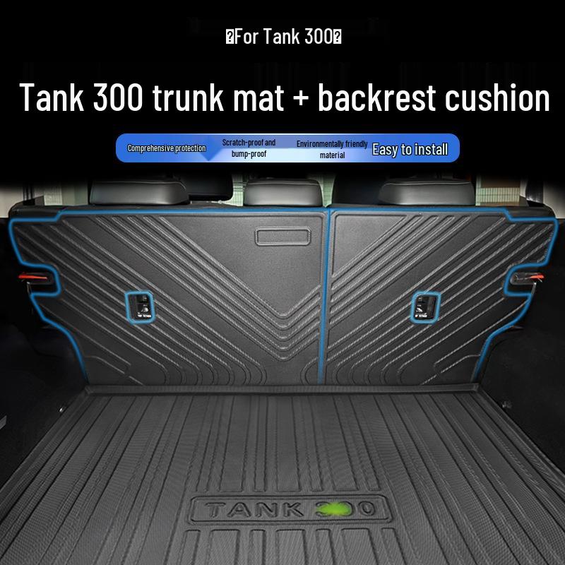 2021 Tank 300 Trunk and Backrest TPE Protection Mat Set