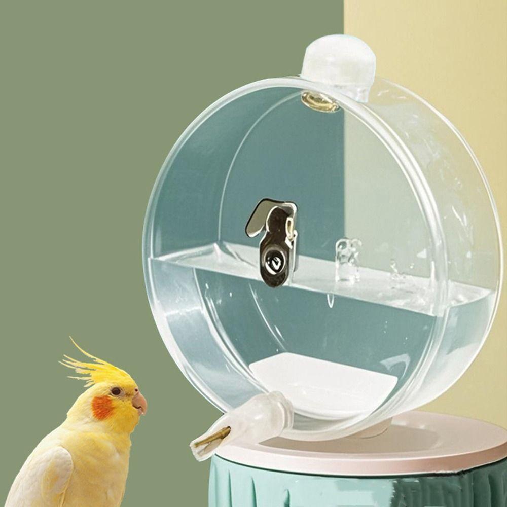 Transparent Birds Water Dispenser 350ml Pet Birds Water Bottle  Parakeet Cage Accessories