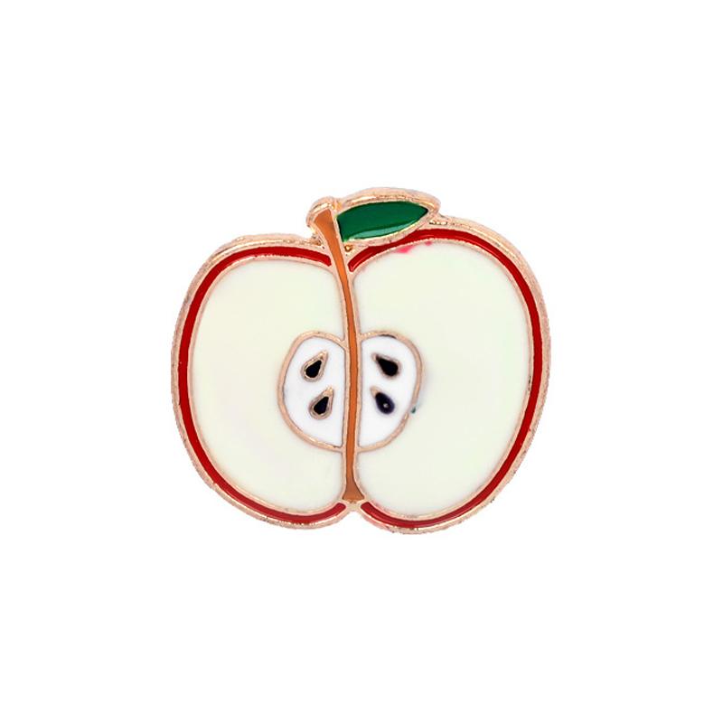 Fruits Brooches Cartoon Cute Enamel Pins Colorful Strawberry Apple Badges Denim Backpack Lapel Pin Lovely Jewelry For Girls Kids