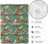 Rustic Capybara Throw Blanket - Ultra Soft, Cozy Lightweight Flannel,Wildlife and Nature Animal Blankets - Gifts for Kid