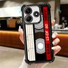 Vintage 90S Cassette Tape Pattern Soft Phone Case For Xiaomi Redmi Note 14 15 Pro Plus 13 12 11S 11T 5G 10 9S 9 Plating Anti-Fal
