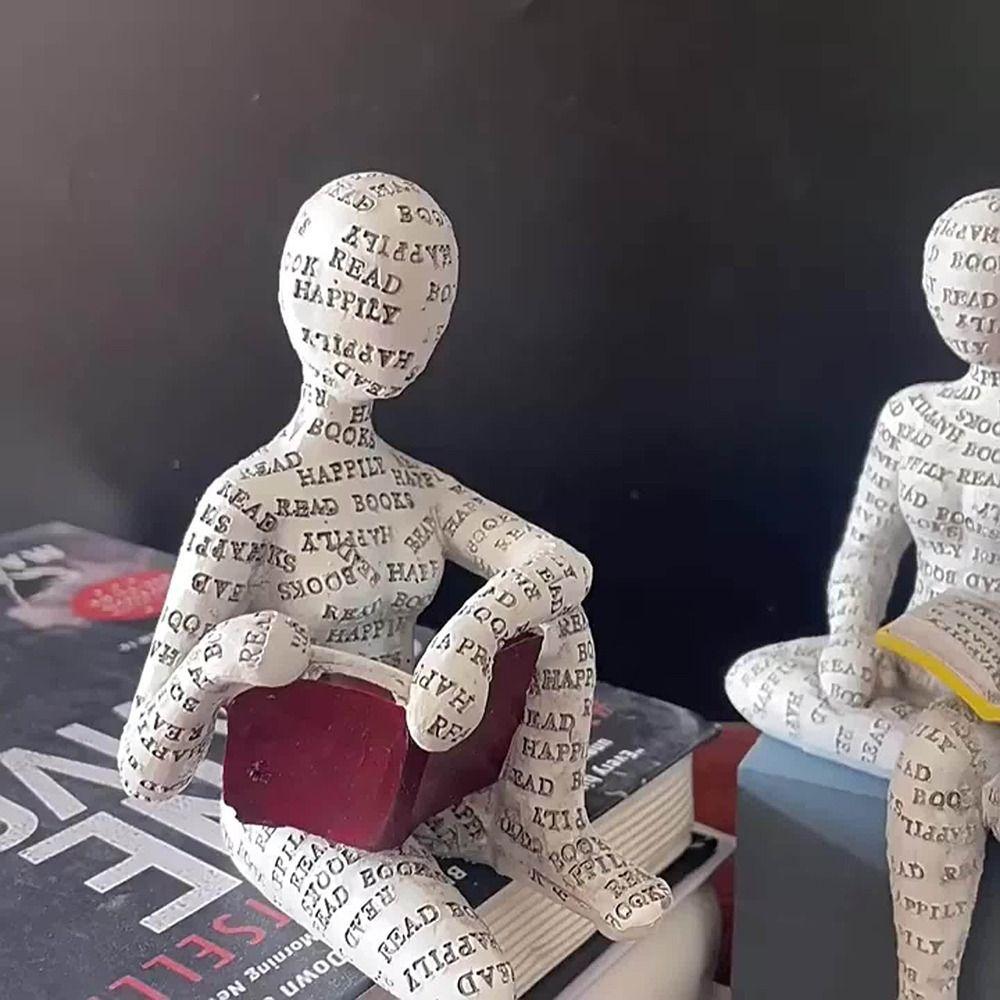 1 Stück Schreibtischornament Zubehör Abstrakte Denker-Skulptur Nordischer Stil Haus Büro Dekoration Statue