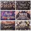 New Year Theme Happy New Year Photography Backdrop Celebrate Party Countdown Party 2024 New Year Decorations Balloon