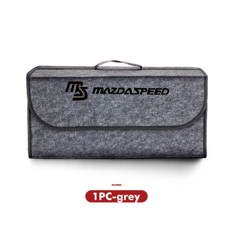 For Mazda Car Styling Trunk Storage Box Felt Cloth Organizer Foldable Stowing Tidying Bag 2 3 5 M5 Ms CX-4 CX-5 CX6 CX7 M3 M6