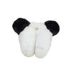 Black & White Cute Bear Earmuffs: Foldable, Plush, Anti-freeze Ear Warmers for Men & Women
