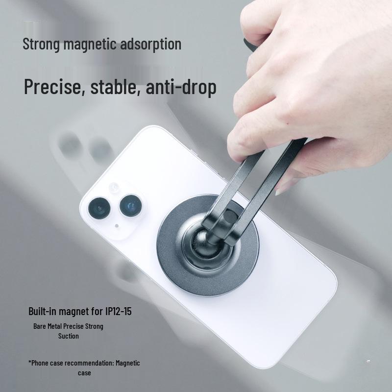 Dual-Machine Magnetic Phone Holder for Magsafe: 15W Wireless Fast Charging, Foldable Desktop Stand