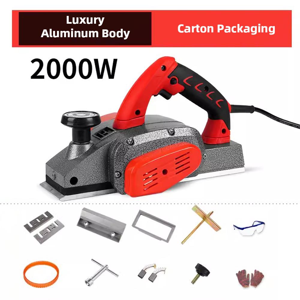 Handheld Electric Planer Multifunctional Electric Planer Portable Benchtop Woodworking Planer Tools Press Planer Plane Plate