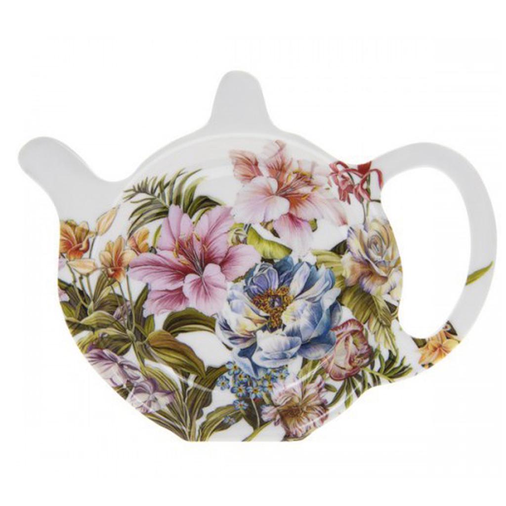 Les Trésors De Lily [Q7117] - Multicolored White 'Jardin Botanique' Sachet Holder (pink Lily) - 12x9. 8cm