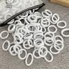 50Pcs Women S Seamless Thumb Ring Hair Ties Bagged Ponytail Holders With Compact Elastic Bands For Diy Simple Fashion Hair Cord