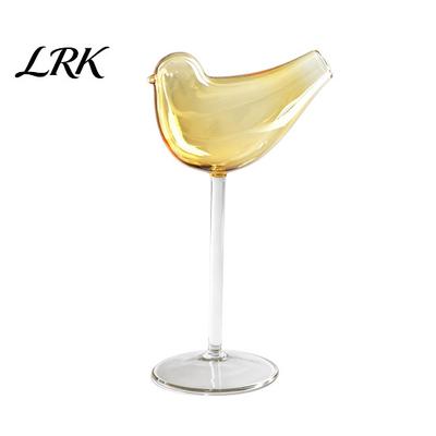 Sophisticated Bar Accessories Bird Shape Cocktail Glass, Lead-Free Borosilicate Glass Martini Goblet Cup, Elegant Drinkware for Weddings Creative Wine
