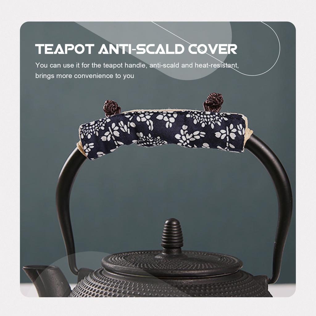 Home Teapot Handle Cover Cloth Anti-Scald Sleeve Heat Insulation Teakettle Handle Protective Accessory