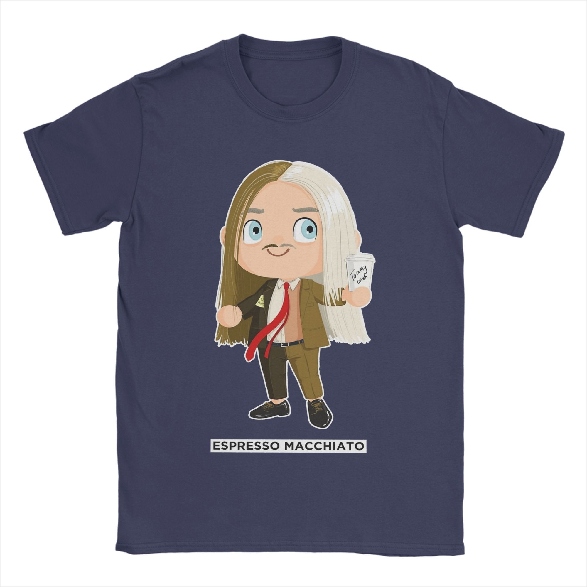 

Espresso Macchiato Tommys Cash T Shirts for Men Pure Cotton Crazy T-Shirt Round Collar Tees Short Sleeve Clothes 6XL 4XL