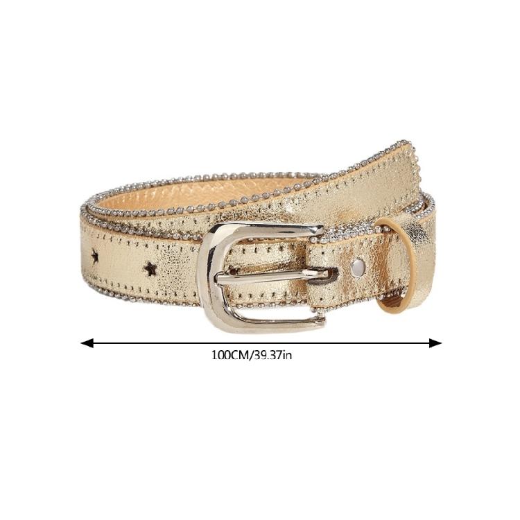 Unisex Teens Women Wide Belt Jeans Wear Resistant Belt for Dress Skirt Decors