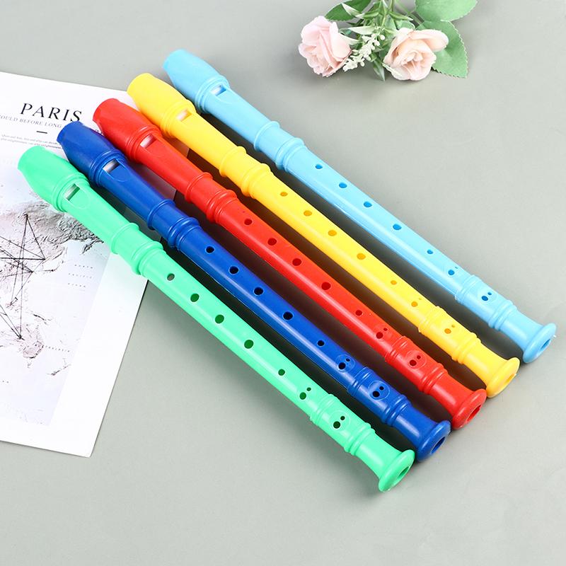 Flauto Dolce di Plastica a 8 Fori Strumento a Fiato Colorato Strumenti per Bambini Regalo Flauto