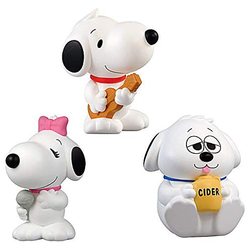 Snoopy Friends 3 Daisy Hill Puppies [Assorted 3-Piece Set (1. Snoopy/2. Belle/3. Olaf)]