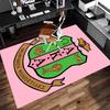 1pc AKA Logo Print Area Rug - Soft, Washable Non-Slip Indoor Mat for Office Chairs, Living Room, Home Office Decorative Rug