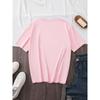 Letter Print Short Sleeve, Casual Short Sleeve Round Neck T-Shirt, Women'S Clothing
