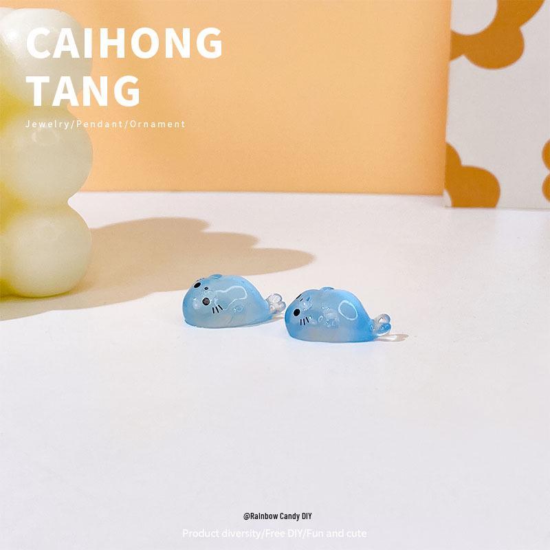 Nová DIY Kreativní Miniaturní Svítící Ozdoba s Mládětem Tuleně