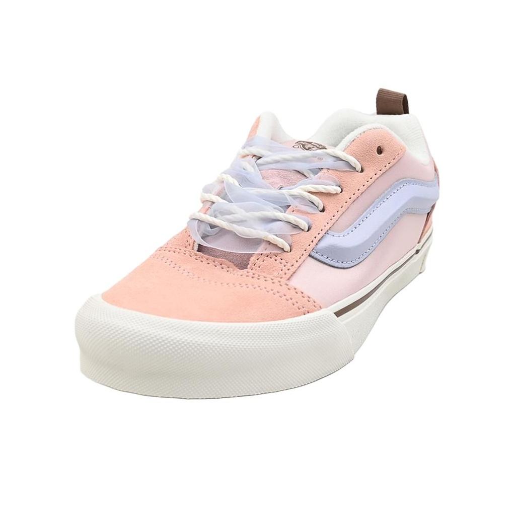 Vans Knu Skool Wygodne Wszechstronne Niskoprofilowe Buty Skate Unisex Trampki Pomarańczowe Różowe Fioletowe VN000D75F94