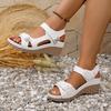 Large Size Platform Casual Sandals Velcro Sandals Women's Shoes