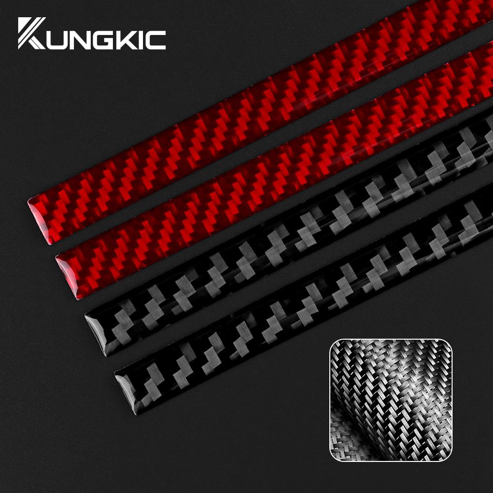 Real Carbon Fiber Sticker For Lexus RC300 RC350 RC200T 2015-2025 Car Center Air Outlet Vent Interior Trim Decal Accessories