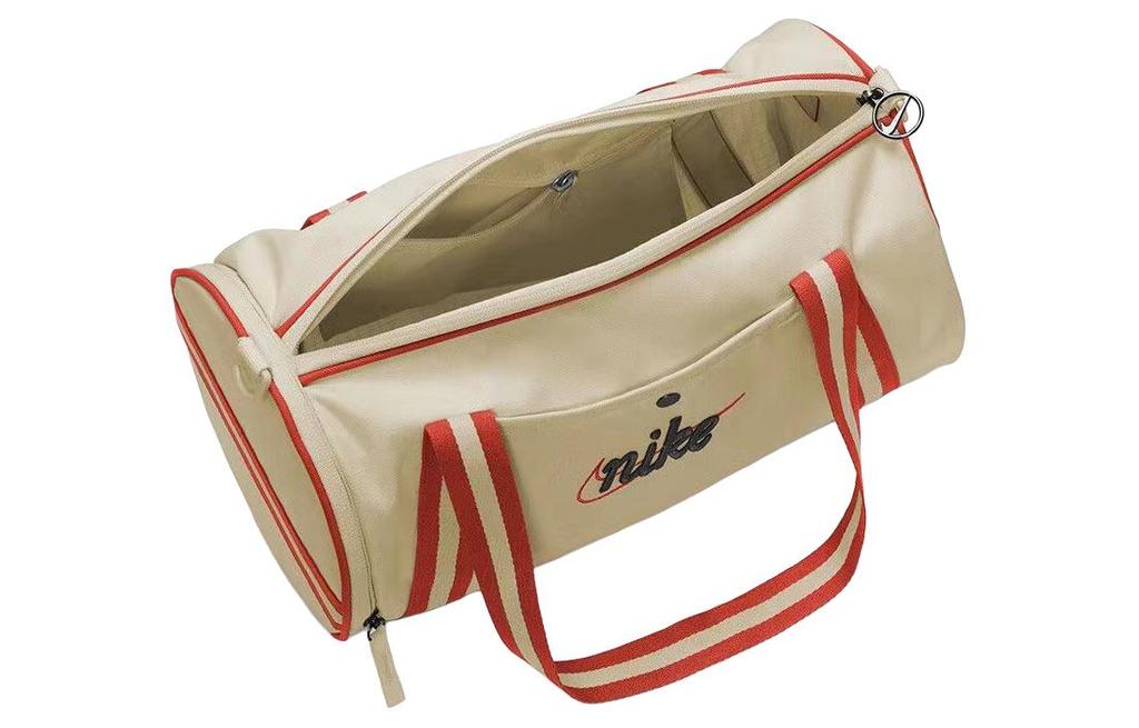 Nike Torba na ramię z tkaniny z zapięciem na zamek, Torba crossbody, Torebka, Torba na siłownię Unisex Ecru DR6261-113