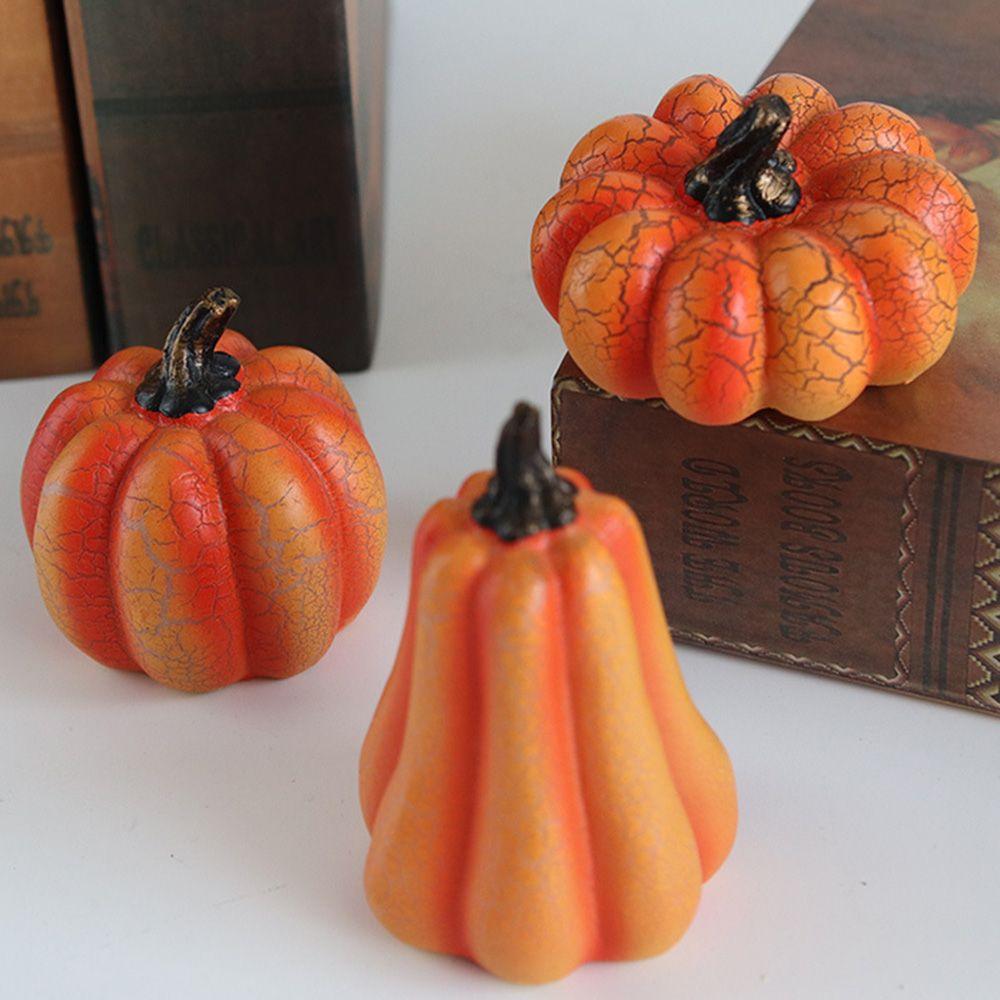 Hot Artificial light Props Pumpkin Halloween Pumpkin LED Light Bar Decoration Resin Lamp