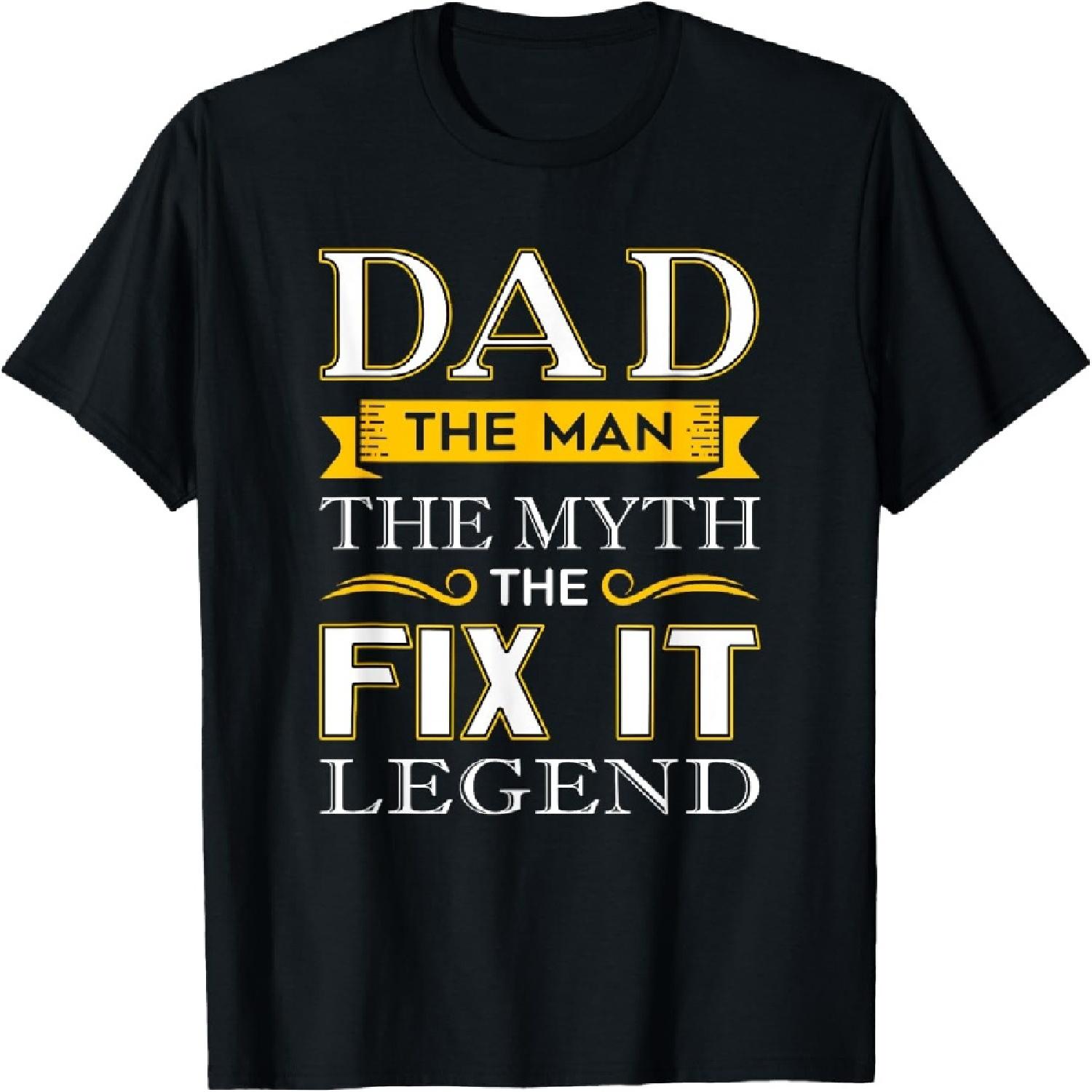 Mr Fix It Dad Fathers Day Handy Man T-Shirt S