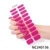 Hot Sell Custom Logo HEMA-Free Gel Polish Nail Stickers New Solid Color Styles Semi Cured Gel Nail Wraps 20 Gel Nail Strips
