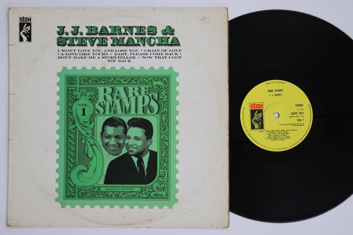 

LP Record J.J. BARNES STEVE MANCHA Rare Stamps Vol 1 SXATS1012 STAX 1969 UK SoulFunk Used