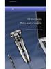German Triple-Head LCD Digital Shaver: Washable 3-in-1 Hair Clipper, Nose Trimmer, Electric Shaver.