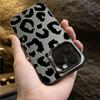 Leopard Print Electroplate Silver IMD Phone Case For Xiaomi Redmi Note 14 13 12 Pro Plus 5G 12S 11S 11 10 Redmi 13C 14C 4G Cover