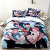 Chainsaw Man 3pc Set Perfect for Bedroom Use Comfortable Bedding Set Includes a Duvet Cover and Two Pillowcases Ideal Birthday or Christmas Gift