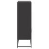 Vidaxl Szafka, Czarna, 68,5X38,5X123,5 Cm, Stal