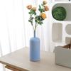 Ceramic Vase Blue Retro Earthenware Jars Flower Vase Coarse Pottery Flower Arrangement Accessories Home Decoration