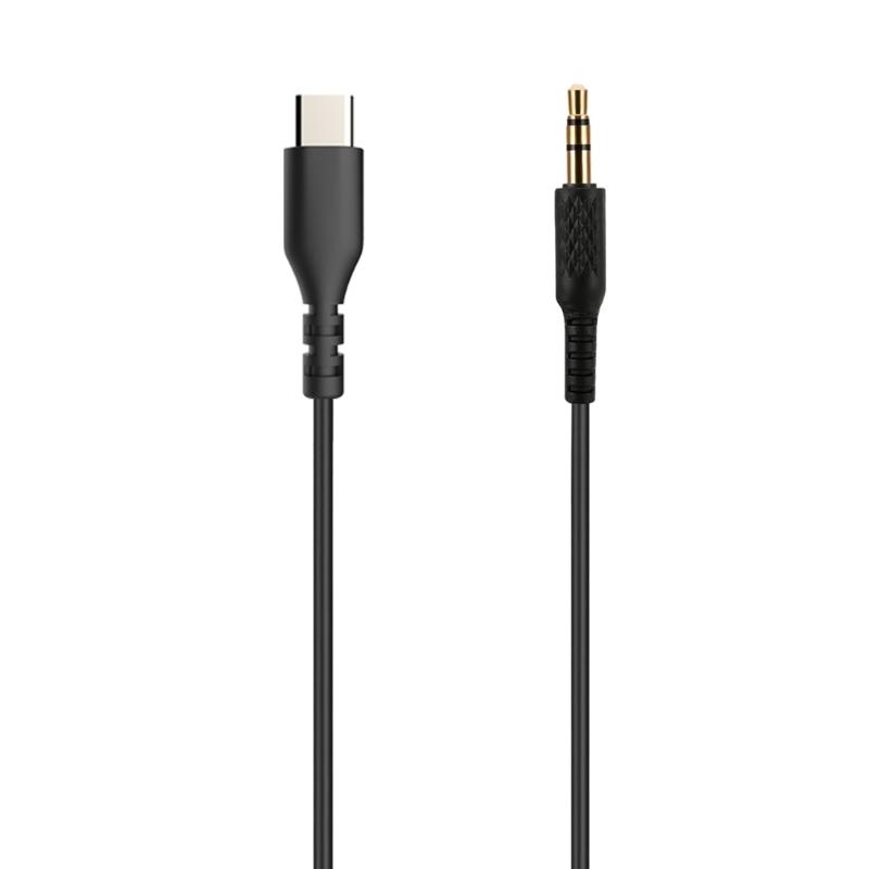 Durability Coiled Audios Cable Type C To 3.5mm Headsets Wire High Fidelitys Sound Spirals Design for Monitor Major Headphones