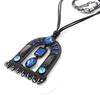 Les Trésors De Lily [J2802] - Designer Necklace 'Anamaya' Blue Black