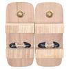 KYOETSU Men's Geta Sandals with Two-Toothed Straps and Patterned Straps, Paulownia Wood (Natural Size 10, 26.0 cm)