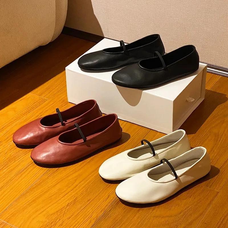 Fashion Designers Woman Flats Shoes Fashion Shallow Slip on Women Soft Sole Ballet Shoes Ladies Casual Outdoor Ballerina Shoe2025