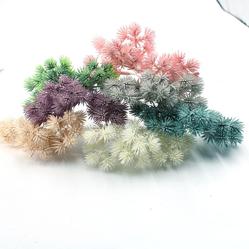 

6 pieces of artificial flower cedar flower wedding party decoration high quality DIY Christmas decoration accessories cheap