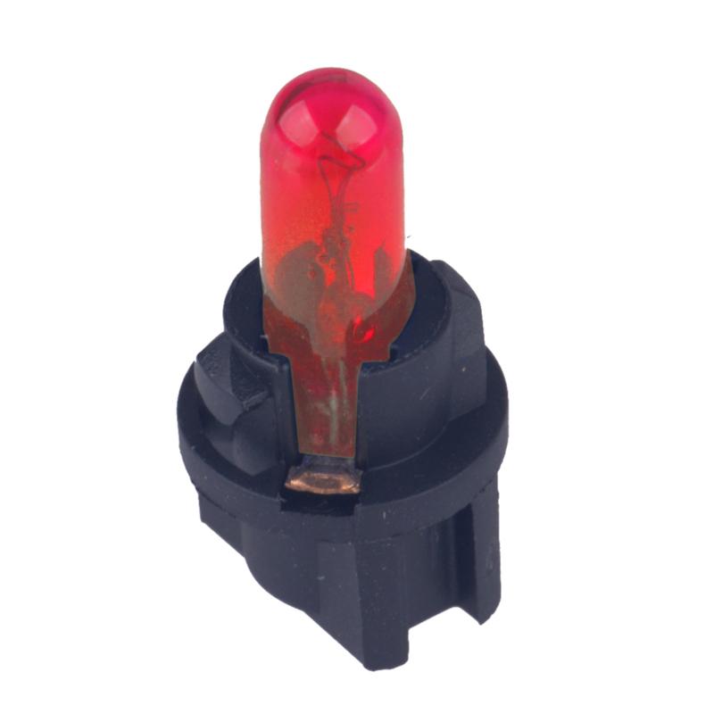 10pcs/set Red T5 Car Interior Dashboard trument Gauge Indicator Light Bulb Universal 12V
