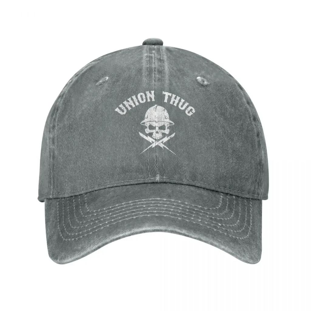 Union Thug Electrician Baseball Cap Vintage Distressed Denim Engineer Gift Headwear Men Women Hats Cap