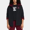 Under Armour Curry X Bruce Lee Collaboration SS24 Spring Collection Reversible Fleece Zip-Up Pilot Jacket Women Jacket Black 1383731-001
