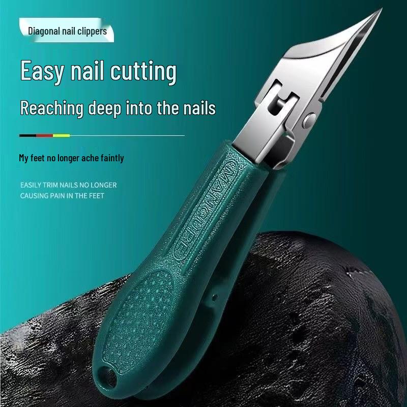 Adlerkralle Nagelknipser für dicke, harte und eingewachsene Nägel mit Spritzschutzdesign, große Größe